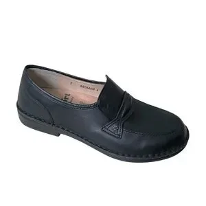 Finn Comfort Toledo Black Leather Slip on City Shoes Finn Comfort Men main image 4